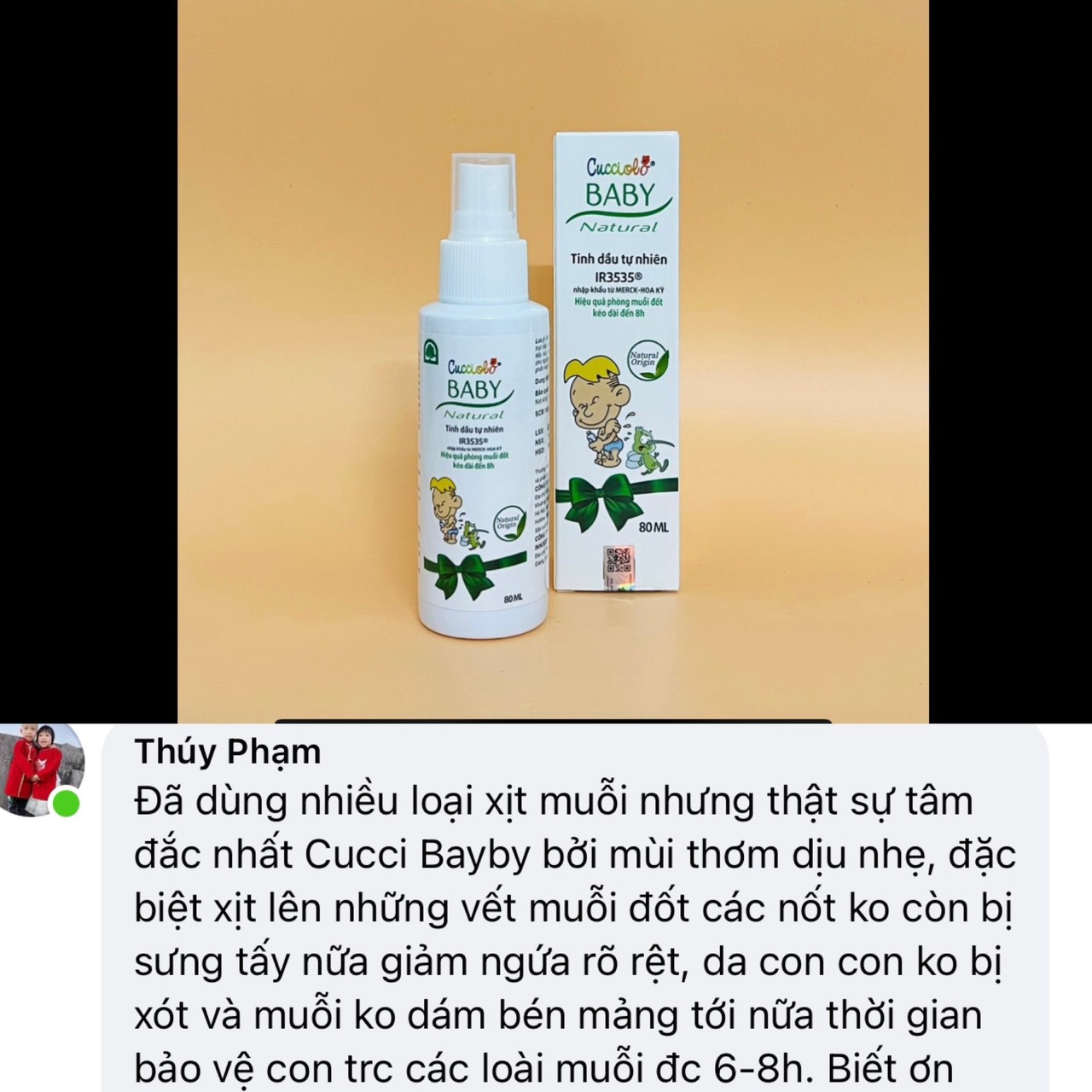 xịt đuổi muỗi cho trẻ sơ sinh và trẻ nhỏ