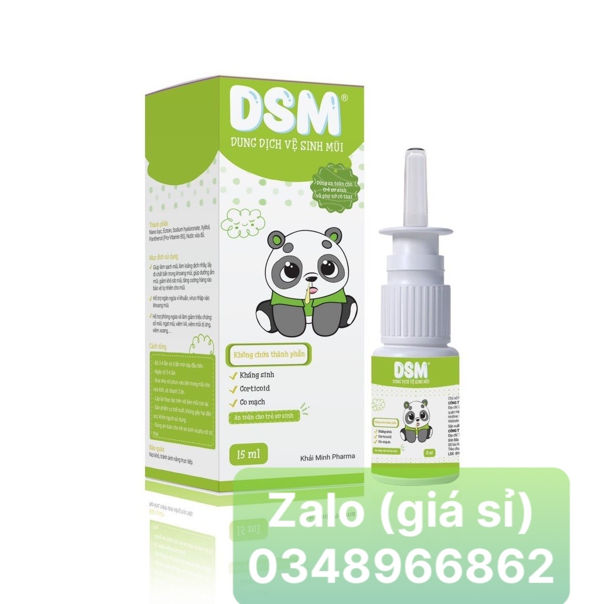Xịt mũi DSM xanh lá