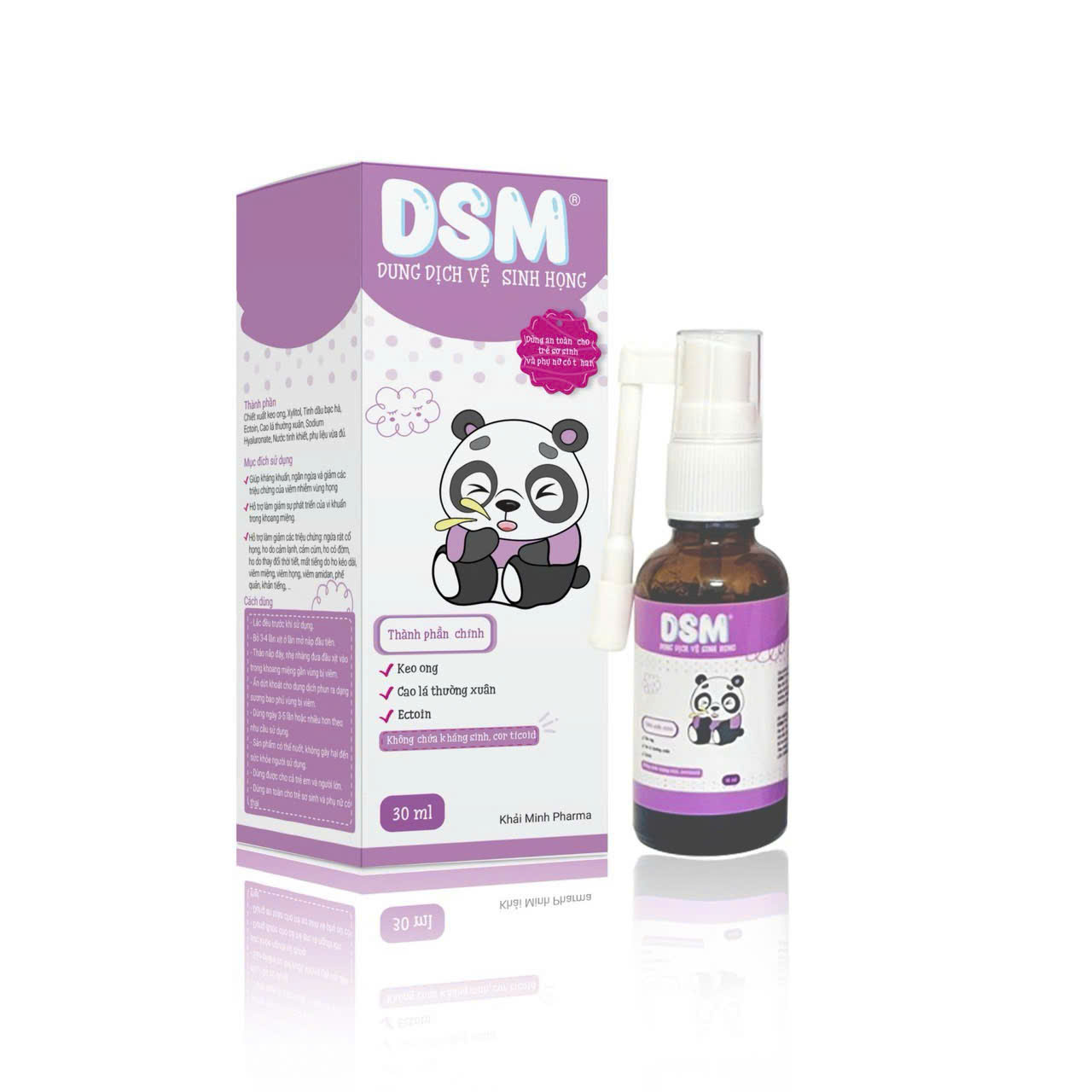 Xịt họng DSM tím cay nhẹ